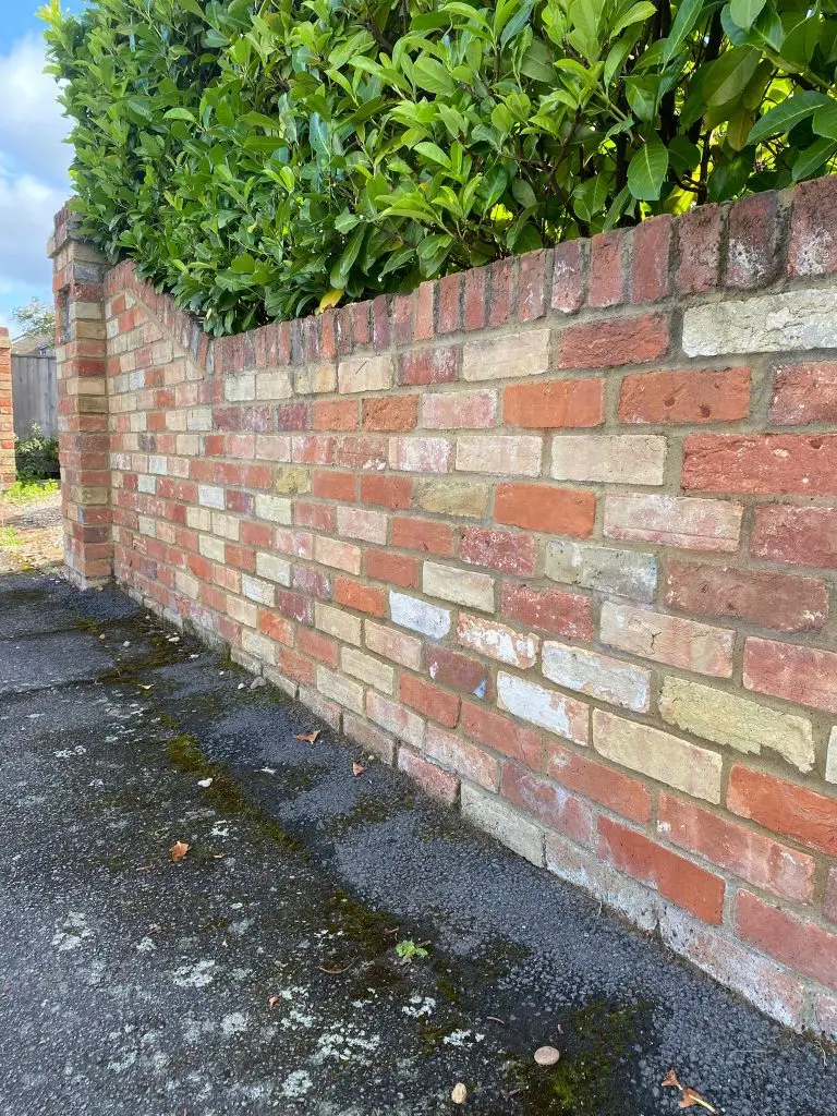 A brickwall built in Abingdon, Oxfordshire